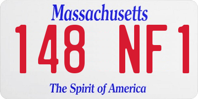 MA license plate 148NF1