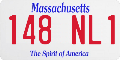 MA license plate 148NL1