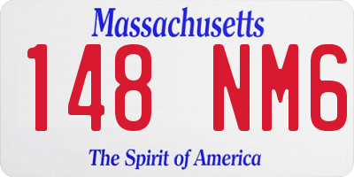 MA license plate 148NM6