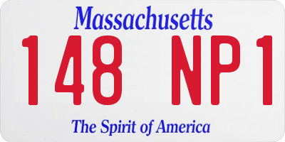 MA license plate 148NP1
