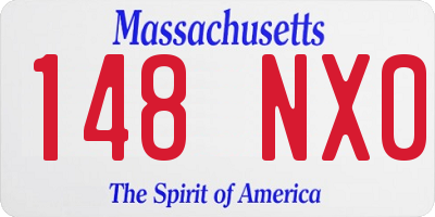 MA license plate 148NX0