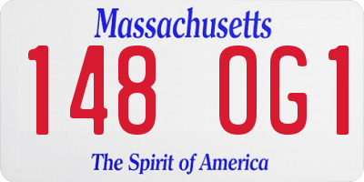 MA license plate 148OG1