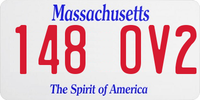 MA license plate 148OV2