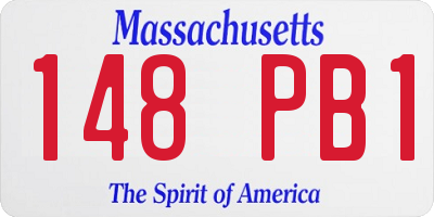 MA license plate 148PB1