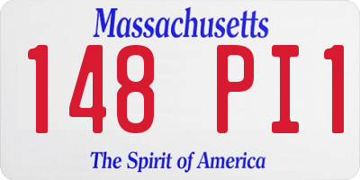 MA license plate 148PI1