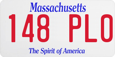 MA license plate 148PL0