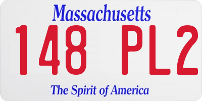 MA license plate 148PL2