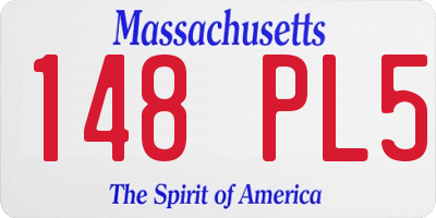 MA license plate 148PL5