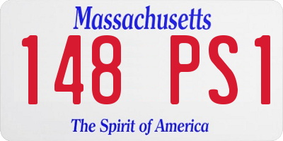 MA license plate 148PS1