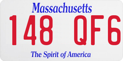 MA license plate 148QF6