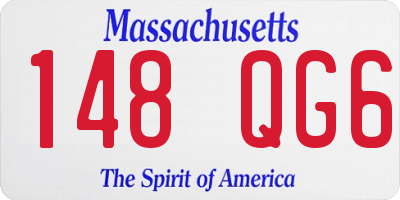 MA license plate 148QG6