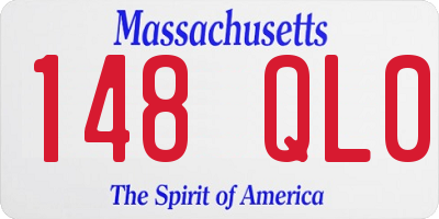 MA license plate 148QL0