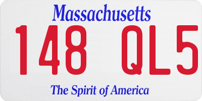 MA license plate 148QL5