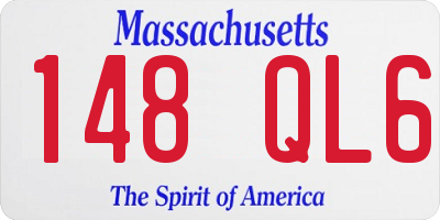 MA license plate 148QL6