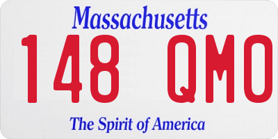MA license plate 148QM0