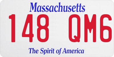MA license plate 148QM6