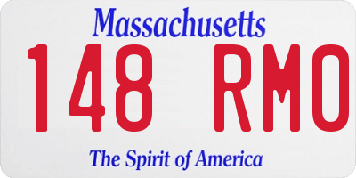 MA license plate 148RM0