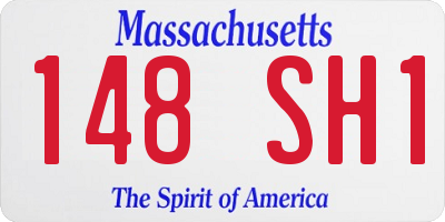 MA license plate 148SH1