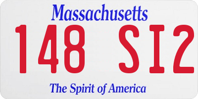 MA license plate 148SI2