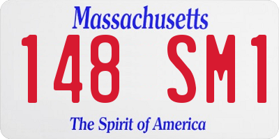 MA license plate 148SM1