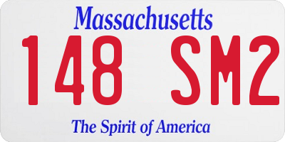 MA license plate 148SM2