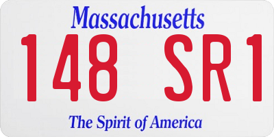 MA license plate 148SR1