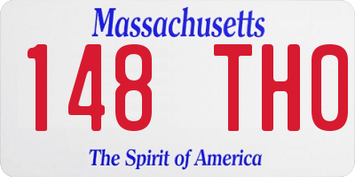 MA license plate 148TH0