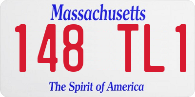 MA license plate 148TL1