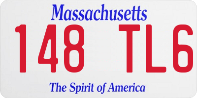 MA license plate 148TL6