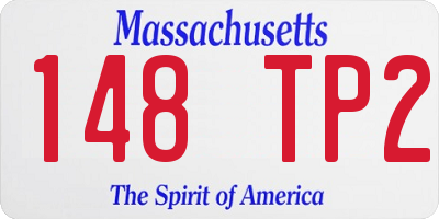 MA license plate 148TP2