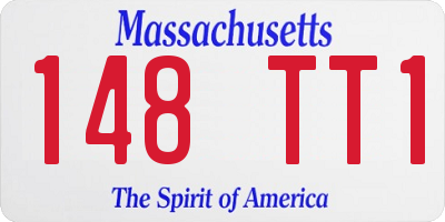 MA license plate 148TT1