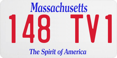 MA license plate 148TV1