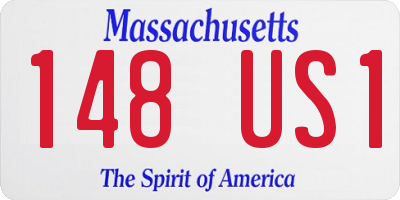 MA license plate 148US1