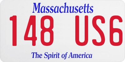 MA license plate 148US6