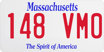 MA license plate 148VM0