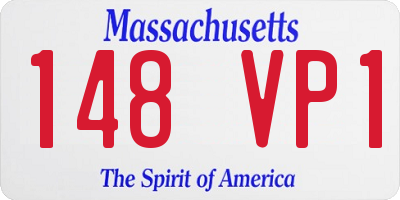 MA license plate 148VP1