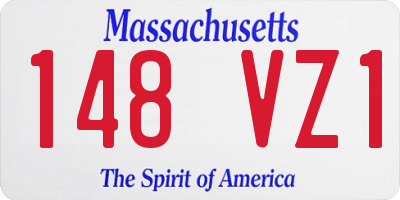 MA license plate 148VZ1