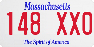 MA license plate 148XX0