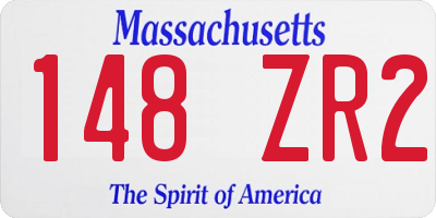 MA license plate 148ZR2