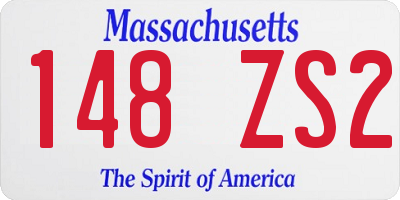 MA license plate 148ZS2