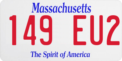 MA license plate 149EU2