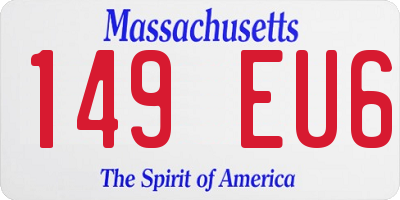 MA license plate 149EU6