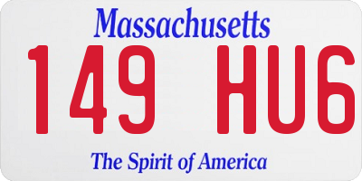 MA license plate 149HU6