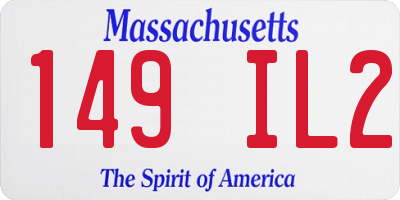 MA license plate 149IL2