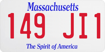 MA license plate 149JI1
