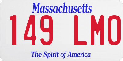 MA license plate 149LM0