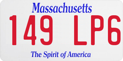MA license plate 149LP6