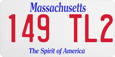 MA license plate 149TL2