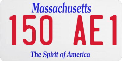 MA license plate 150AE1