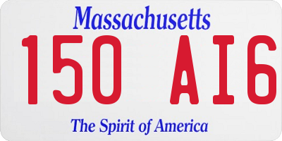 MA license plate 150AI6